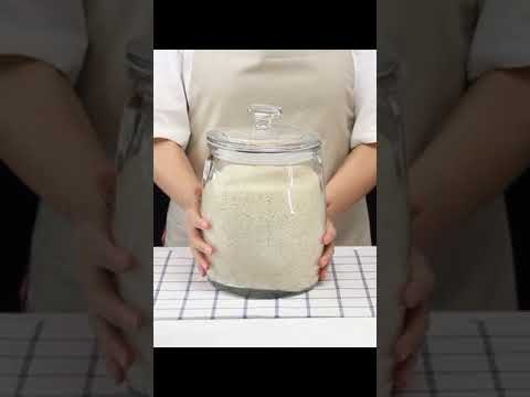 Pot en verre hermétique transparent d'épice du stockage 8000ml de nourriture