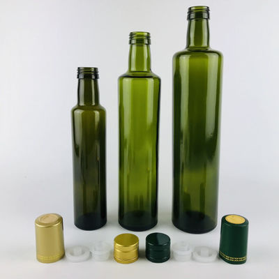 Bouteille épaisse de compte-gouttes d'huile d'olive de mur, bouteille durable ronde/de place olive d'huile fournisseur