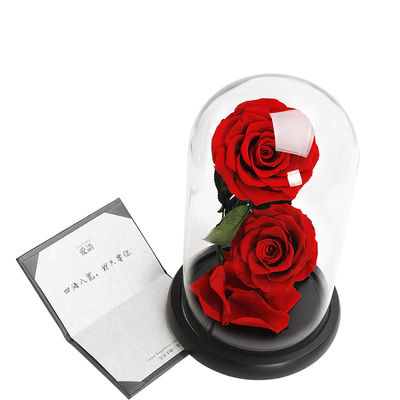 Transparent fait main de couverture en verre de Homeware d'ornement de cadeaux de Saint-Valentin fournisseur