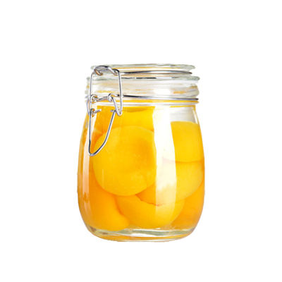 Dessus hermétique d'agrafe en métal de pot en verre de confiture de catégorie comestible pour le stockage/le miel de préservation fournisseur