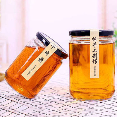 Torsion en verre réutilisable de pot de confiture outre de poids léger de chapeau pour le miel/confiture faits à la machine fournisseur