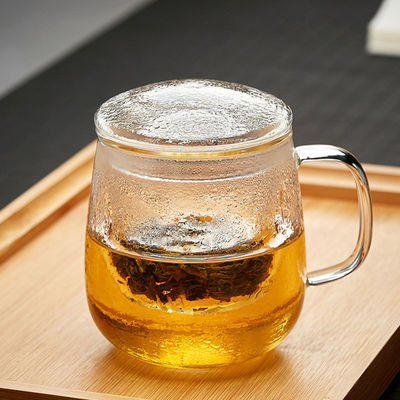 Matériel simple adapté aux besoins du client en verre de Borosilicate de portion de thé de tasse en verre d'Infuser fournisseur