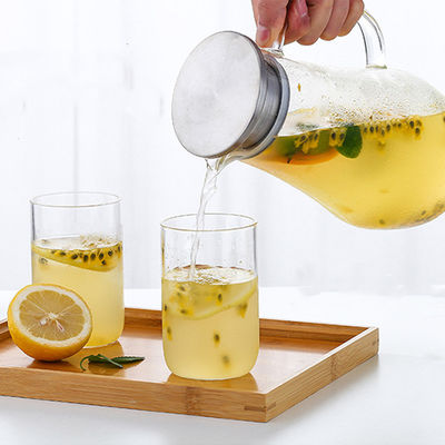 Remettez à 1400ml enflé le broc en verre de l'eau carafe transparente de jus de boisson fournisseur