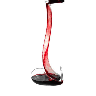Facile à utiliser durable en verre de grande capacité de décanteur de vin de forme créative de serpent fournisseur