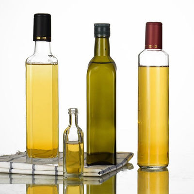 Conteneur en verre d'huile d'olive de cuisine, service à condiments classique d'huile d'olive avec Pourer fournisseur