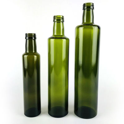 Aucun support après-vente en verre rond d'OEM de preuve de la poussière de bouteille d'huile d'olive de bec d'égouttement fournisseur