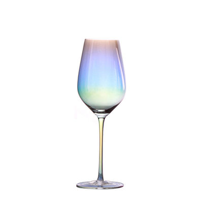 Verre de vin plaqué d'arc-en-ciel, ensemble transparent de décanteur en verre de vin de Bourgogne fournisseur