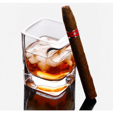 Le fond épais démodé de vin de cigare en verre de double en cristal de tasse pour le whiskey fournisseur