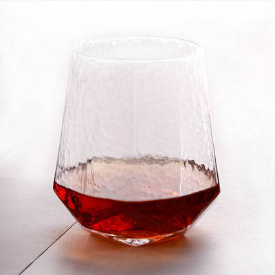 Service sans plomb en forme de diamant en cristal clair d'OEM de gobelet en verre de vin fournisseur