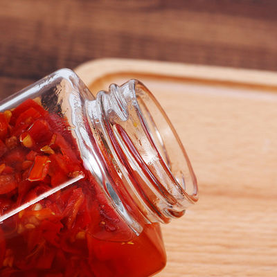 Pots en verre de sucrerie de miel carré d'abeille, conteneur de nourriture en verre durable facile à utiliser fournisseur
