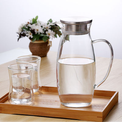 BPA libèrent le broc en verre de l'eau pour le métier soufflé par main de jus/boisson/eau froide fournisseur