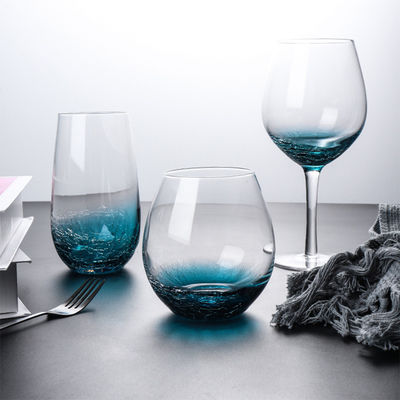 620ml Crystal Wine Glasses sans plomb clair fait main fournisseur