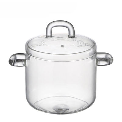 Pot en verre adapté aux besoins du client de casserole faite main du Borosilicate 700ml fournisseur