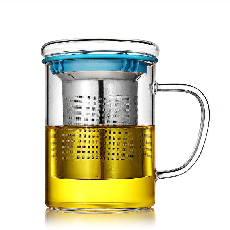 Cassez le poids léger de verre résistant de tasse d'Infuser de thé pour boissons chaudes/froides fournisseur