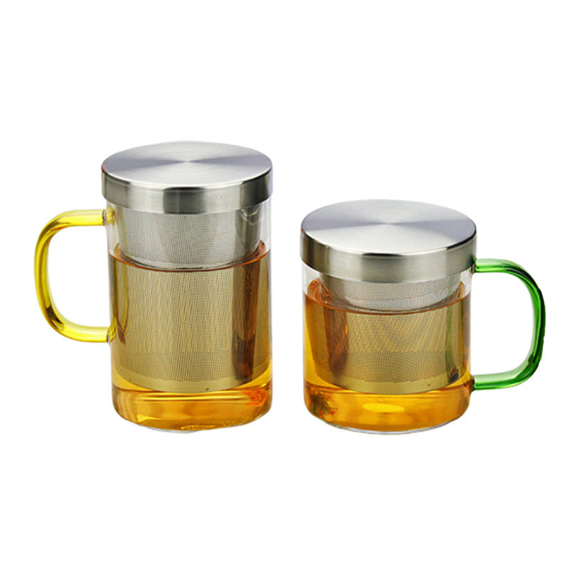 Capacité 300ml/400ml en verre froide de tasse d'Infuser de thé de fabricant de thé d'infusion pour la maison fournisseur