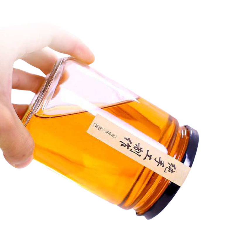 Pot en verre transparent sûr de miel anticorrosion pour épouser des faveurs fournisseur