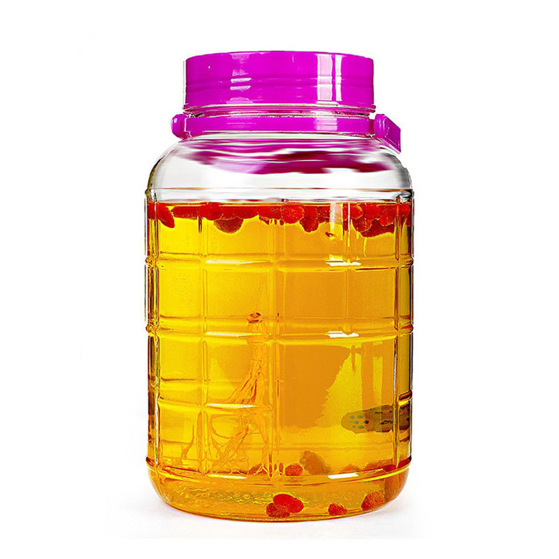 Distributeur potable de boisson pot en verre hermétique de 1 gallon fournisseur