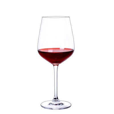 Les verres de vin 8oz/240ml en cristal italien de style remettent enflé pour le restaurant fournisseur