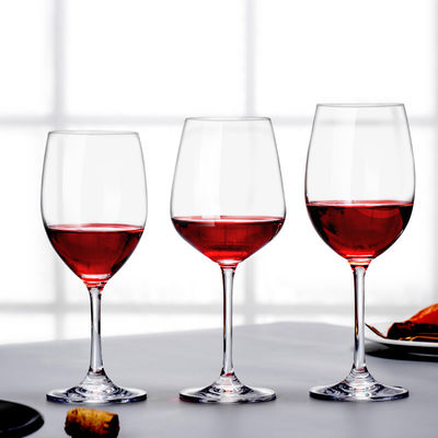 Les verres de vin 8oz/240ml en cristal italien de style remettent enflé pour le restaurant fournisseur