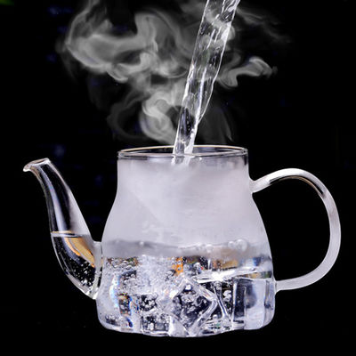 bouilloire de thé sûre en verre de Ligjtweight Stovetop de théière Infuser d'espace libre démontable de 600ml fournisseur