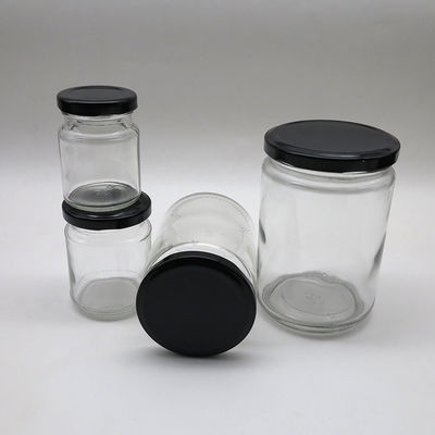 Fixez les pots de mise en boîte mini en verre de joint, le conteneur 500ml/720ml en verre rond fournisseur