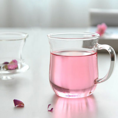 La tasse en verre d'Infuser de thé en verre de filtre a adapté le logo aux besoins du client pour le bureau/voyage fournisseur