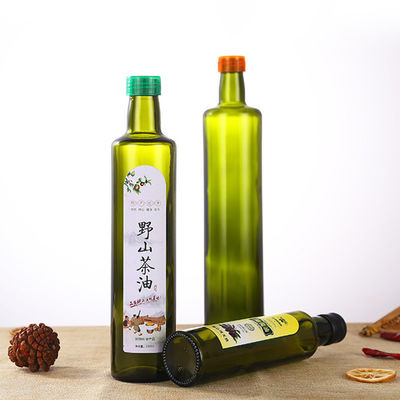 Verre vide bouteilles d'huile de l'olive 250 ml/500ml, verre écologique de décanteur d'huile d'olive fournisseur