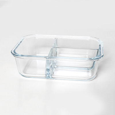 Conteneur de nourriture en verre empilable de 1040ml 35oz avec des couvercles fournisseur