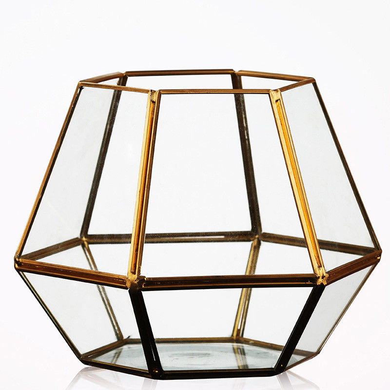 Vase géométrique en verre à affichage de fleur de la mini-serre DIY de Homeware de décor de table moderne fournisseur